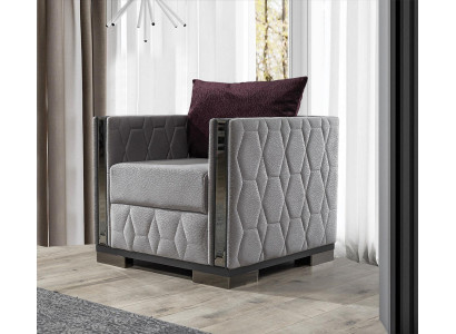 Fauteuil 1 place Mobilier Salon Canapé Sofa Relax Miroir Éléments
