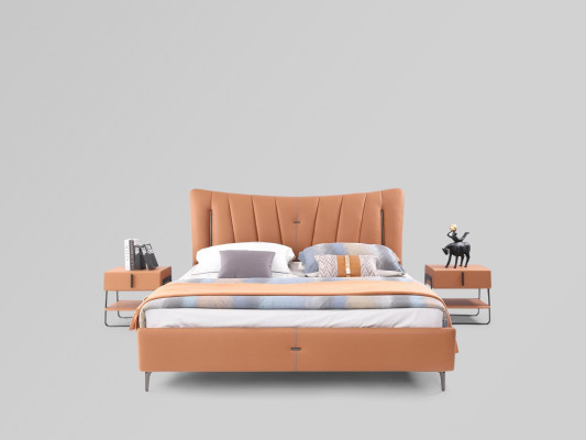 Lit double lit de mariage lit designer neuf 180x200cm Lit rembourré design Bed