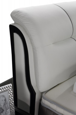 Lits Rembourrage Textile Moderne Bois Chambre À Coucher Nouveau Lit Double Lit Chester