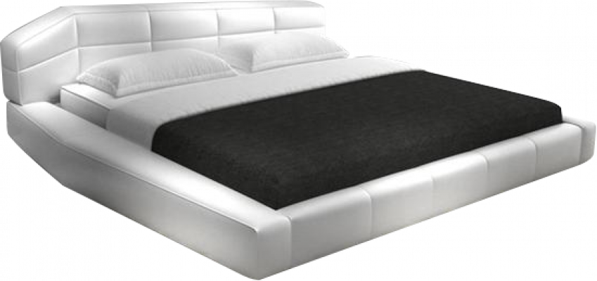 Cadre de lit d'hôtel moderne en cuir de luxe Design lit double