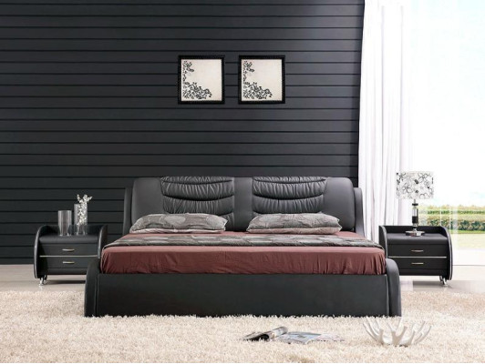 Concepteur lit chambre lits cuir hôtel luxe rembourrage italien