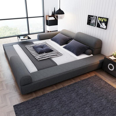 Chambre Luxueux Lit Bois 180x200cm Lit de luxe nouveau Lits doubles
