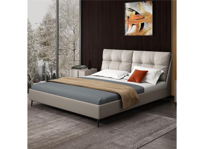 Lits Textile Cuir Hôtel Luxe Tapisserie Tissu Velours Lit Concepteur Chambre à coucher