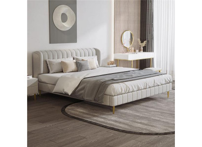 Lits Chambre Double Lit de luxe Chesterfield Designer Lit en cuir Hôtel