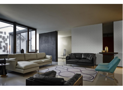 Ensemble de salon parfait composé d'un canapé d'angle en forme de L et d'un canapé 2 places.