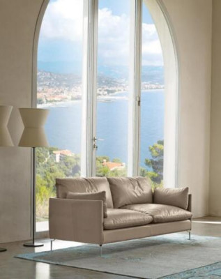 Ensemble de salon parfait composé d'un canapé d'angle en forme de L et d'un canapé 2 places.