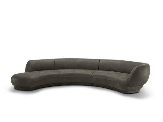 Canapé rond Canapé d'angle Canapé 6 places Canapé en cuir de luxe Mobilier de salon