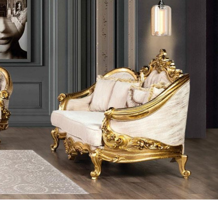 Ensemble de canapé Sofa Suite 3+1+1 Fauteuil grand canapé Ensemble de canapés Canapé en tissu Baroque neuf
