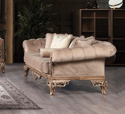 Suite canapé fauteuil canapé ensemble 3+1+1 places Groupe de luxe Baroque Rococo Meubles