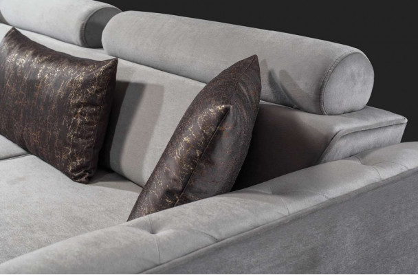 Ensemble de canapés de luxe 3+3 places Suite Design Canapés Canapé Sofa Tissu de rembourrage Design