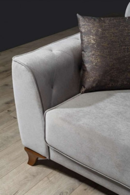 Ensemble de canapés de luxe 3+3 places Suite Design Canapés Canapé Sofa Tissu de rembourrage Design