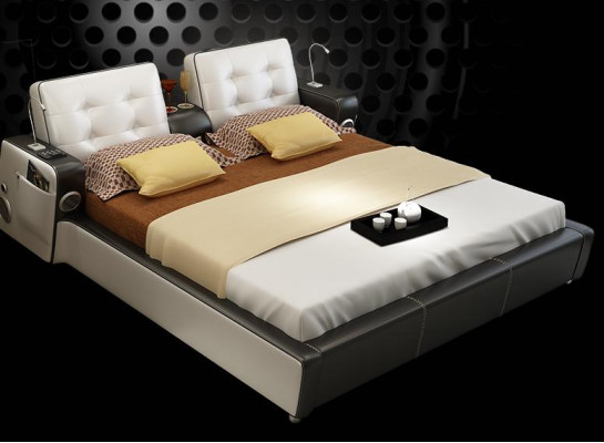 Système musical de lit lits USB lits Multifonction meubles de luxe Chambre