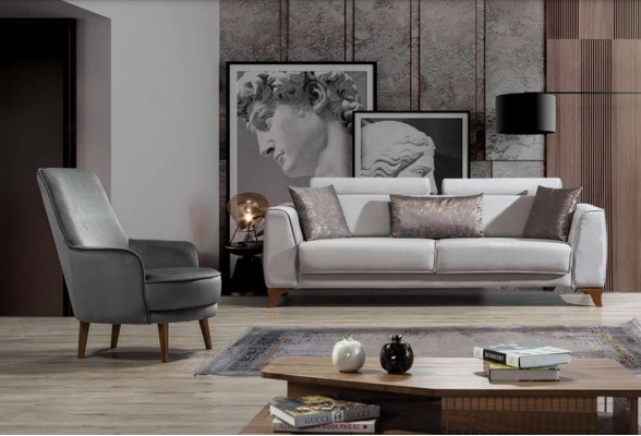 Ensemble de sièges Canapé 3+1 Place Suite Design Canapés Canapé Baroque Tapisserie Fauteuil