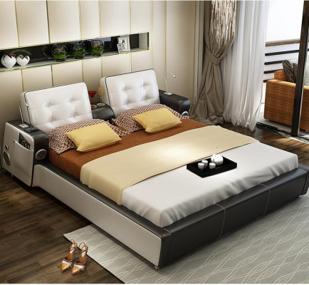 Système musical de lit lits USB lits Multifonction meubles de luxe Chambre