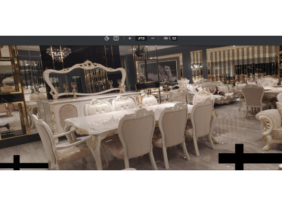 Tables Table à manger Table à manger Salle à manger Bois Table Baroque Salle à manger Mobilier de luxe neuf