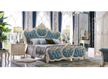 Suite Chambre classique Hôtel Lit Mobilier Baroque Lits Table de chevet 3 pièces