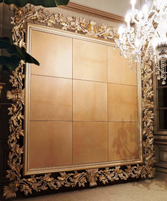 Étagère de livre Vitrine Armoire Étagère Panneau mural Bois Armoire de bureau Armoires Italie