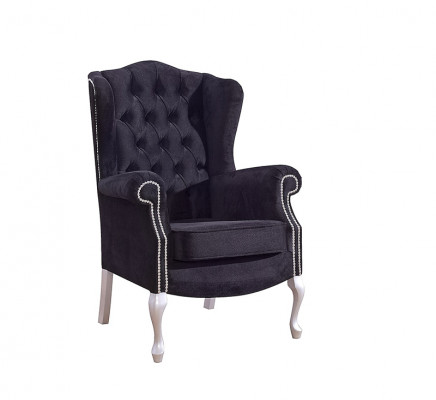 Canapé Chesterfield classique 3+1 places en velours.