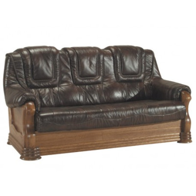 Canapé en cuir pour hommes Club Canapé Canapé Rembourrage Siège Canapé ensemble 3+1+1 Ensemble complet