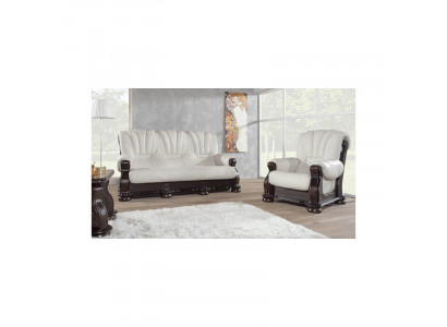 Trois places canapé cuir canapé bois rembourrage canapé classique sculpté canapés sofas