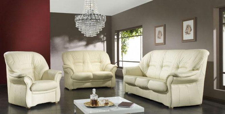 Conception canapés Relax Canapé Rembourrage Canapés trois places canapé en cuir synthétique