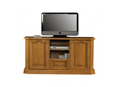 Meuble TV de style ancien avec commode décorative, baroque, rococo, armoire TV hi-fi de luxe.