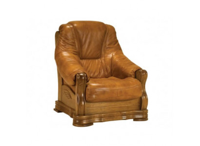 Fauteuil TV en bois Fauteuil en cuir véritable Siège rembourré Meubles de salon Club neufs