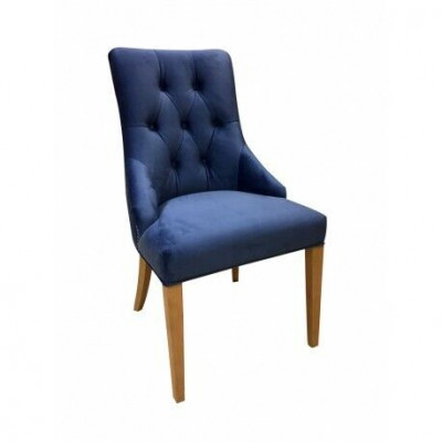 Chesterfield Set 6x Chaise de salle à manger en tissu Fauteuil Gastro Salle à manger