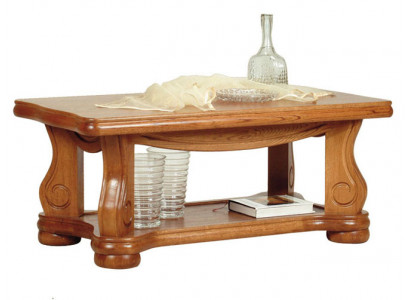 Table en bois massif classique r Canapé Tables d'appoint Bois Artisanat Table basse neuve