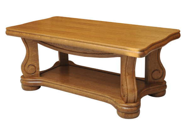 Table en bois massif classique r Canapé Tables d'appoint Bois Artisanat Table basse neuve