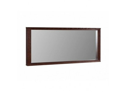 Miroir mural moderne et grand en bois véritable encadré.