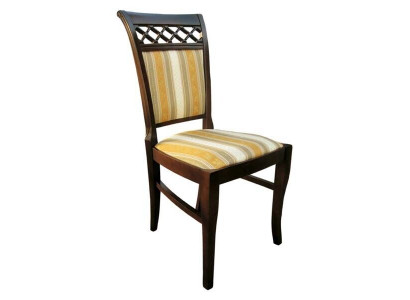 Ensemble de 2 fauteuils Design Chaise en bois Tissu Chaises Rembourrage Salle à manger Textile Gastro