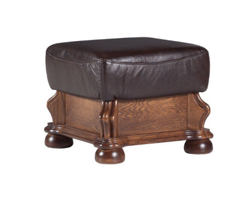 Pouf Club Lounge de XXL en cuir et textile pour décorer le salon.