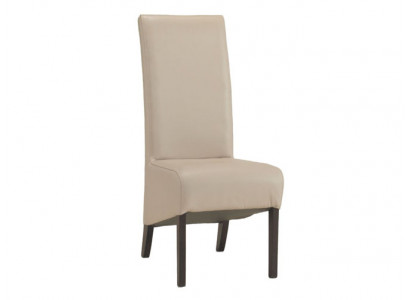 Définissez 6 chaises fauteuils design en bois avec revêtement en cuir pour salle à manger Gastro groupe de chaises.