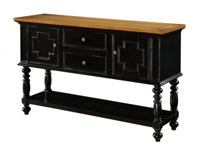 Commode Buffet Console Bois Armoire Portemanteau Buffet Mobilier de Design Noir