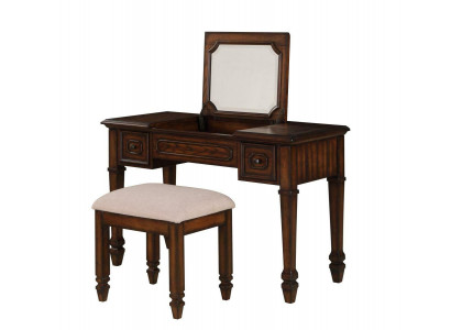 Coiffeuse Tabouret Bois Chambre de qualité Bois de buis Chêne rouge Créatif Moderne Luxe