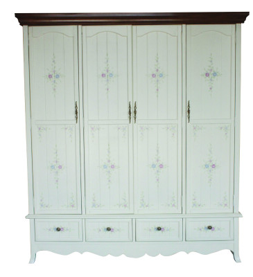 Armoire rurale Armoire Étagère Armoires 198cm Portemanteau Bois massif Meubles