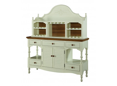 Classique Buffet en bois Style maison de campagne Armoire commode Buffets Armoires