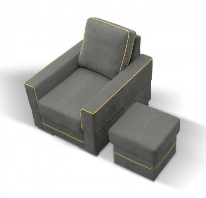 Canapé 1 place Canapé Designer en textile, neuf, moderne, fauteuil