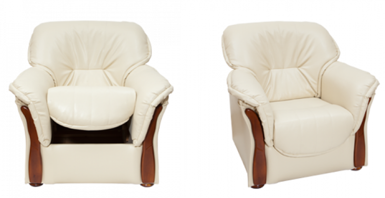 Fauteuil TV à accoudoirs classique Canapé 1 place Canapé Designer en textile Tapisserie