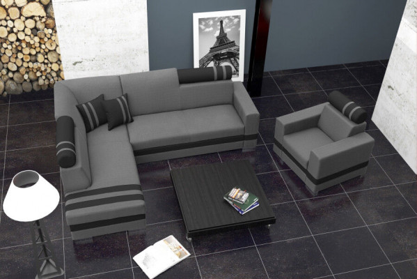 Canapé Lit-sofa Canapé design avec fonction lit + sommier Canapé d'angle Canapé Nouveau