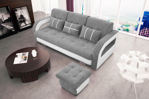 Canapé-lit canapé pliant 3 places avec fonction de couchage + sommier de lit canapé sofa convertible.