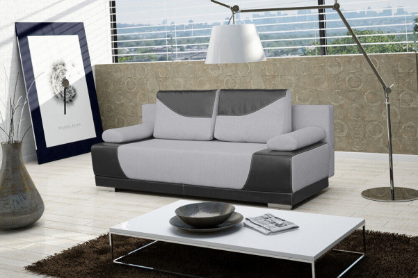 Canapé-lit pliant convertible 3 places fonction couchage + canapé-lit design de base lit