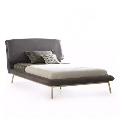 Meubles pour enfants Ensemble de chambre pour enfants Lit de jeunesse en bois gris 5 pièces.