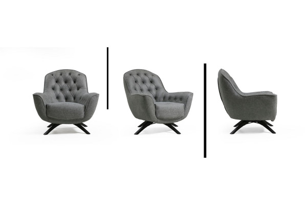 Mobilier de salon luxueux du designer, fauteuil Chesterfield trois places