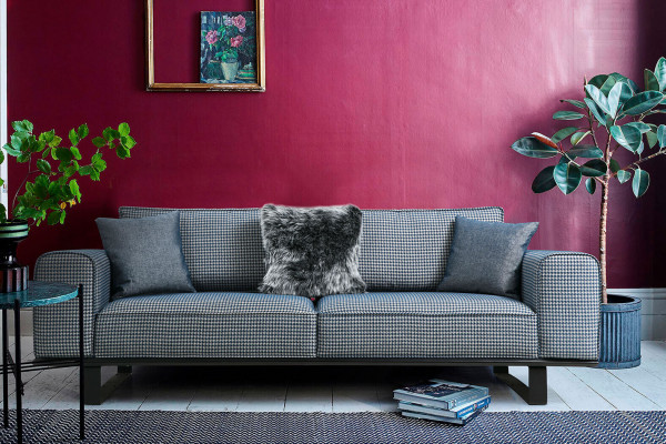 Mobilier de salon luxueux du designer, fauteuil Chesterfield trois places