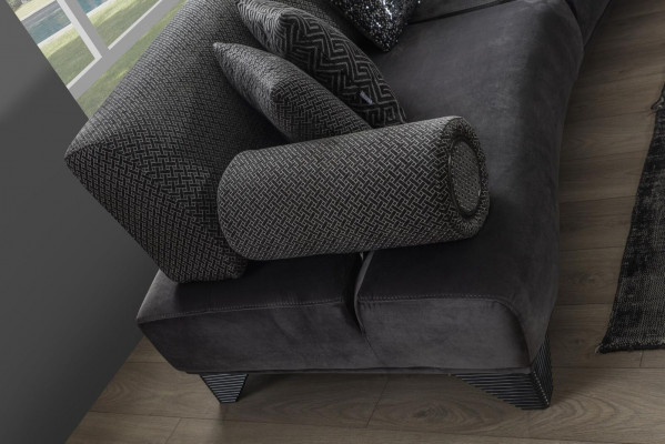 Ensemble de canapés de luxe Suite Canapés Fauteuil Canapé Trois places 3+3+1 places Tissu neuf