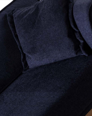Conception Canapé Trois Places Rembourrage Canapé Canapés Modernes Chambre Noire
