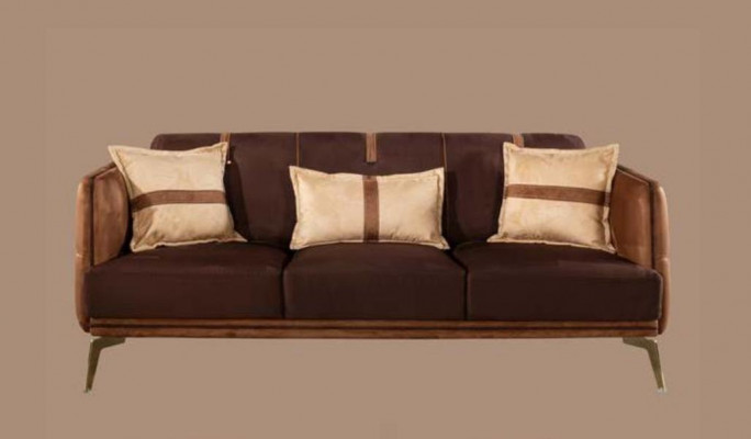 Ensemble de canapés Ensemble de canapés 3+3+1 Fauteuil Chesterfield trois places