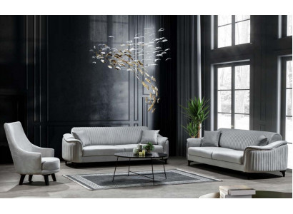 Ensemble de canapé Sofa Luxury Garniur Canapés Fauteuil 3 places moderne 3 pièces